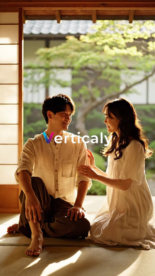 縁側で語らう二人