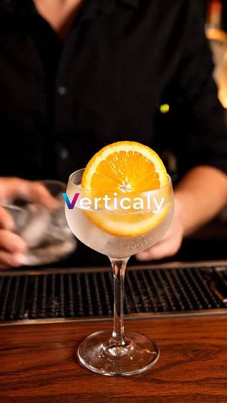 オレンジの輪切り、爽やかな一杯