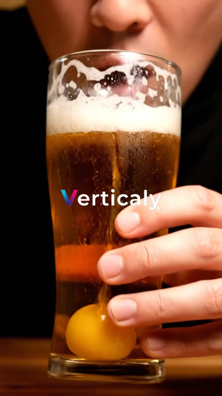 ビールと卵黄、至福の一時