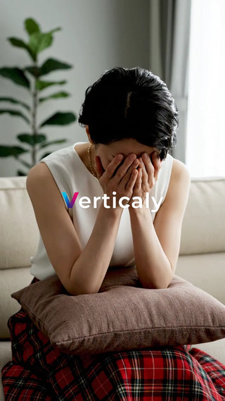 悩み、顔を覆う女性