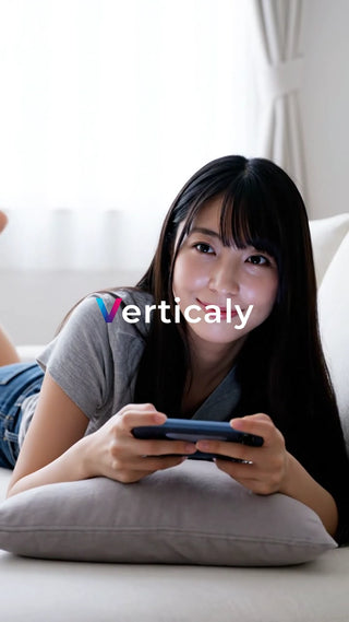 スマホゲームを楽しむ女性