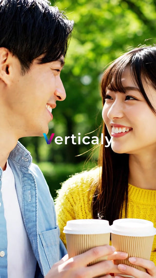 公園デート、笑顔が眩しい二人