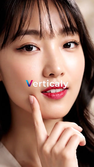 美しい横顔、赤い唇