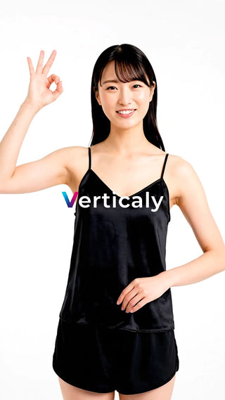 OKサインと笑顔の女性