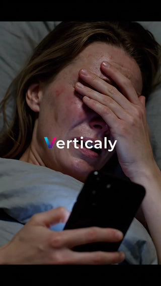 悩み、スマホを見つめる女性