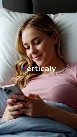 スマホを眺める女性