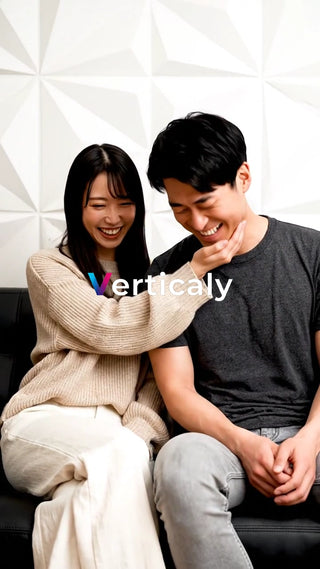 仲睦まじいカップル、笑顔の時間