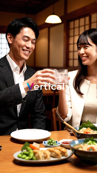 笑顔で乾杯、楽しいひととき