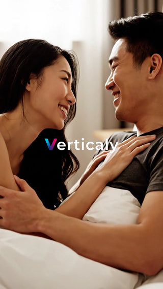 寄り添う二人の笑顔