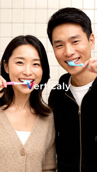 歯磨き、爽やかな笑顔