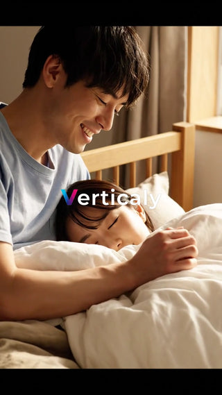 眠る女性、寄り添う男性