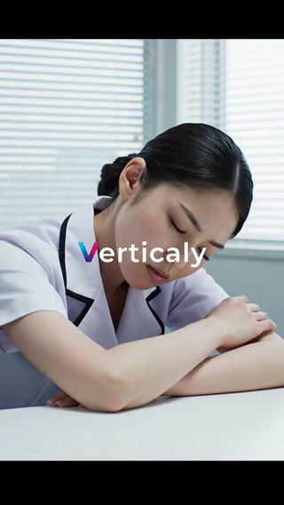 疲れた表情の女性