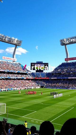 サッカー、試合前の整列