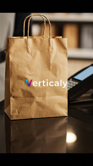 買い物、紙袋と決済