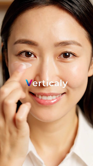 美肌ケア、指でクリームを