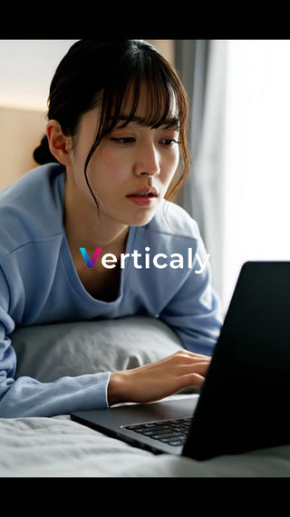 PCに向かう女性、集中する姿