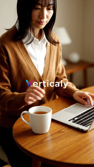 PCとコーヒー、穏やかな時間