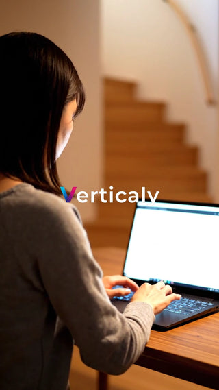 PC作業、集中する女性