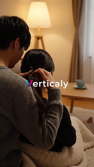 髪を編む、二人の時間