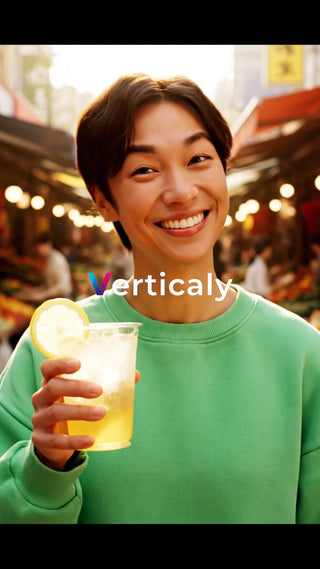 笑顔で乾杯、爽やかな一杯