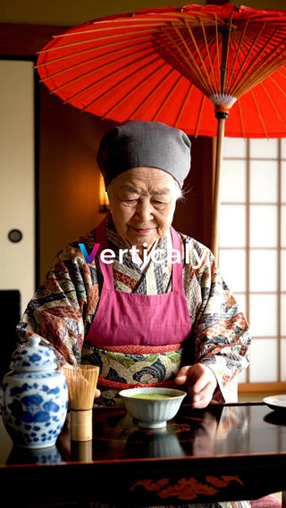 抹茶を点てる、和の作法