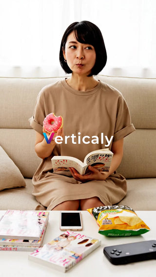 読書とドーナツ、くつろぎ時間