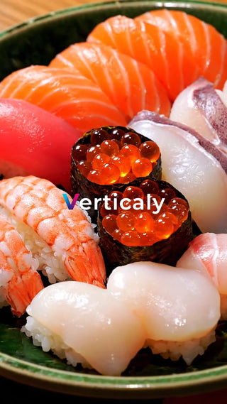 新鮮な寿司の盛り合わせ