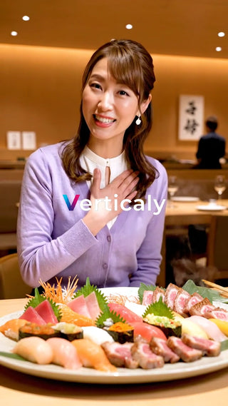 寿司と美女、至福の時