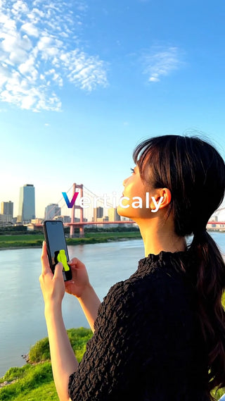 夕焼け空とスマホ