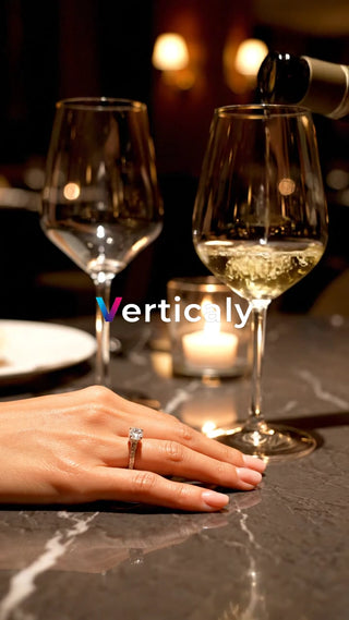 婚約指輪、輝く瞬間