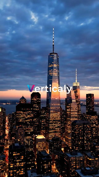 都会の夜景、輝く街並み