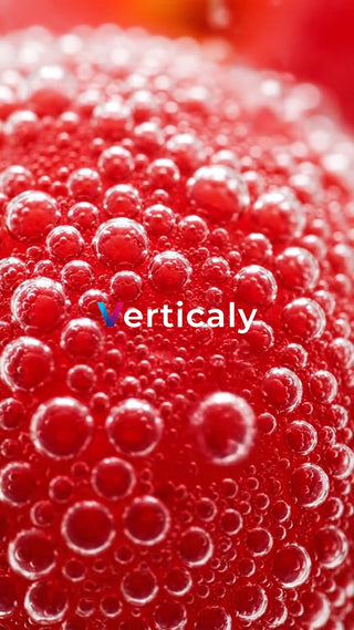 水面を彩る泡、赤の世界