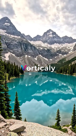 湖面に映る山の風景