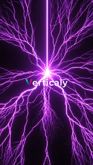 紫電が走る、エネルギーの閃光