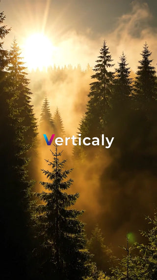 朝焼けの森、輝く光