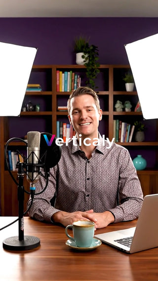 笑顔で話す男性、撮影風景