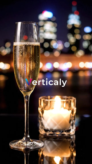 シャンパンとキャンドルの夜