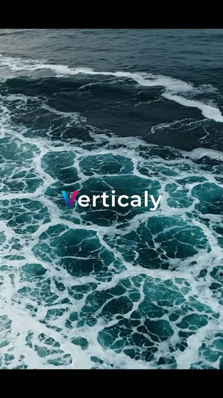 大海原の波、水面を捉えて