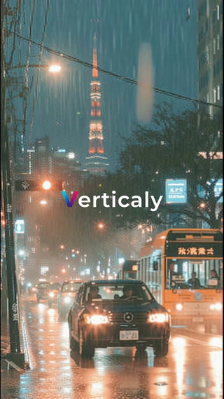 雨の日の都会、車のフロントガラス