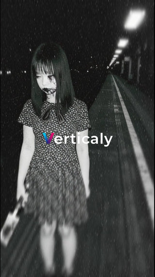 血まみれの少女、駅にて