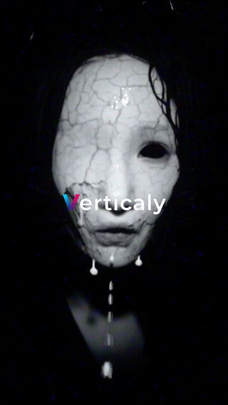 不気味な顔、滴る液体