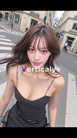 街角の美少女、パリ散歩