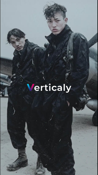 軍服姿の二人、出陣前