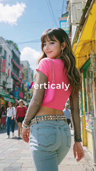 街を歩く、おしゃれ女子