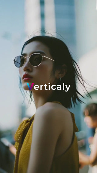 都会の女性、眩しい日差し