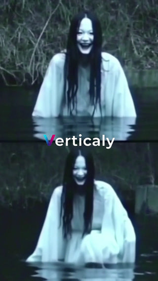 水面に佇む女性の恐怖