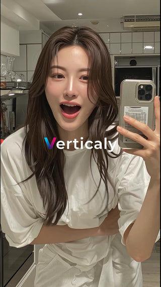 笑顔が眩しい女性の自撮り