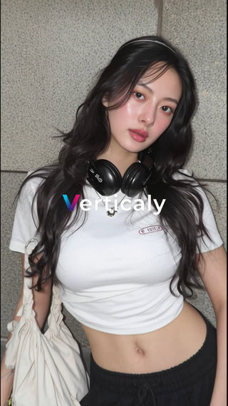 美肌輝く、黒髪ロングの女性