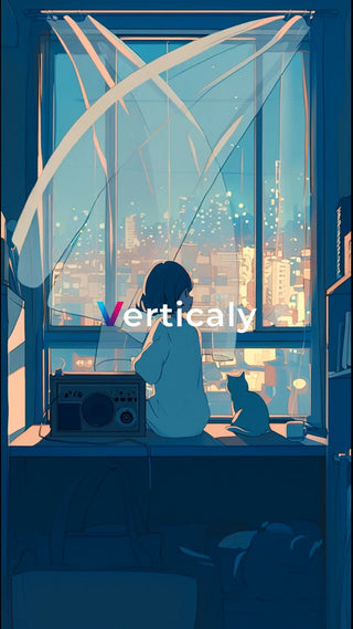 窓辺で過ごす夕暮れ時