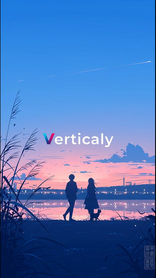 夕焼けを眺める二人